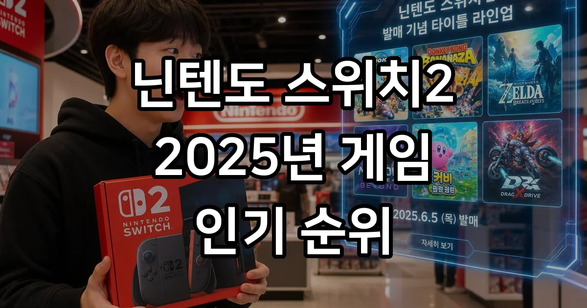 닌텐도 스위치2 게임 순위