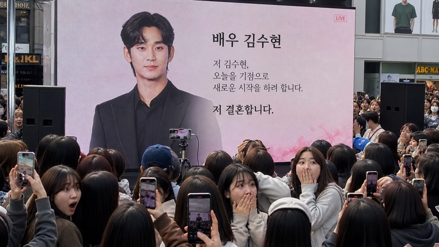 한국 유명인의 예상치 못한 결혼 발표에 놀란 대중