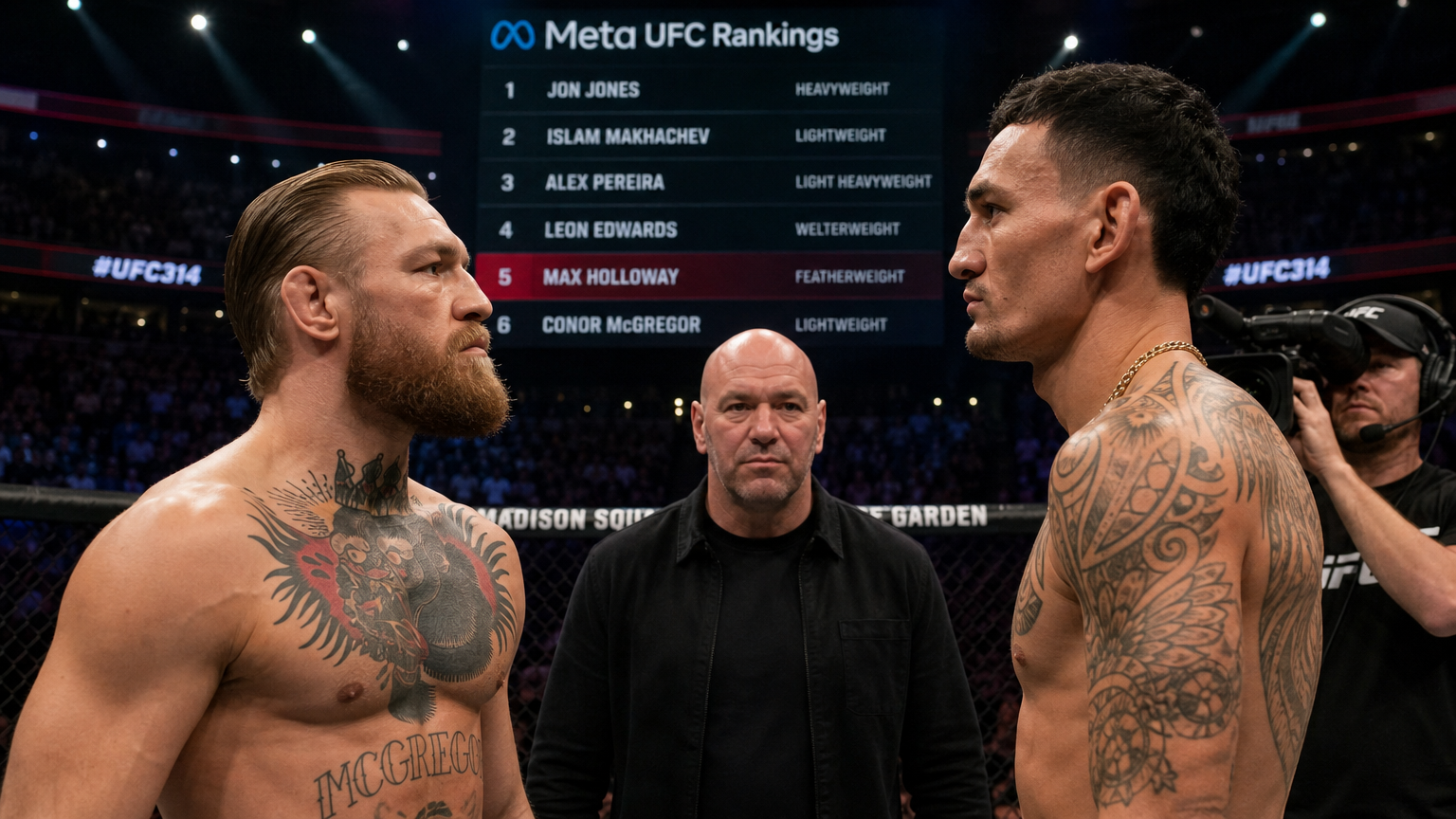 맥그리거 할러웨이 2026년 UFC 최신 랭킹 변화