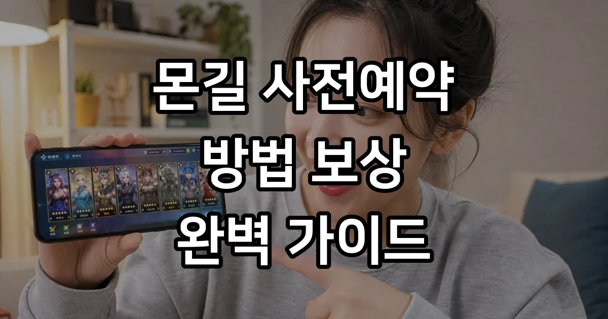 몬길 사전예약 방법 보상 출시일